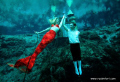   Weeki Wachi Springs central Florida. Mermaid Merman. Florida Merman  